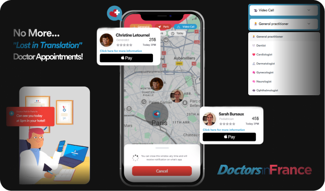 France's Digital Healthcare Marketplace Mockup